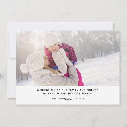 Vrede en liefde | Kerstmis Lijst penselen Feestdagenkaart (Achterkant)