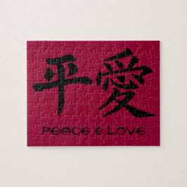 Vrede en liefde legpuzzel