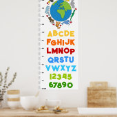 Vrede en Liefde Lieve Animatie Dieren van de Werel Poster (Keuken)