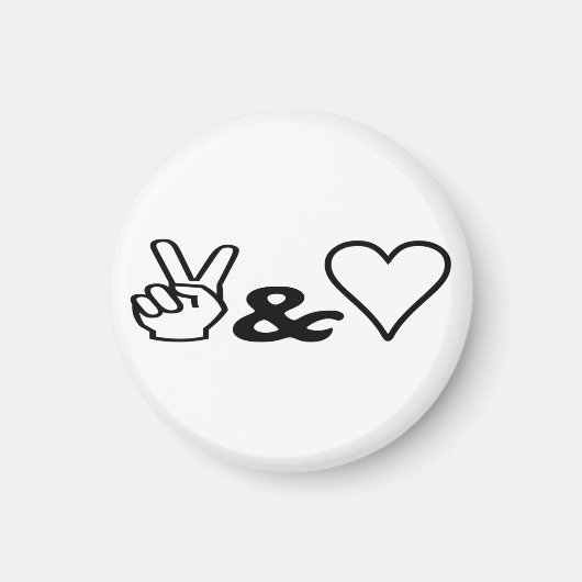 Vrede en liefde magneet (Voorkant)