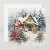 Vrede en Liefde met Kerstmis Feestdagenkaart (Voorkant / Achterkant)