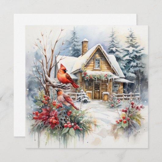 Vrede en Liefde met Kerstmis Feestdagenkaart (Voorkant / Achterkant)