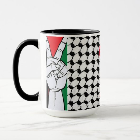 Vrede en liefde mok (Links)