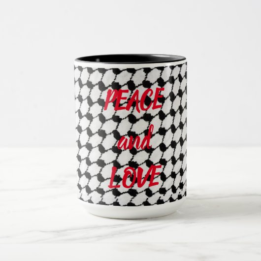 Vrede en liefde mok (Midden)