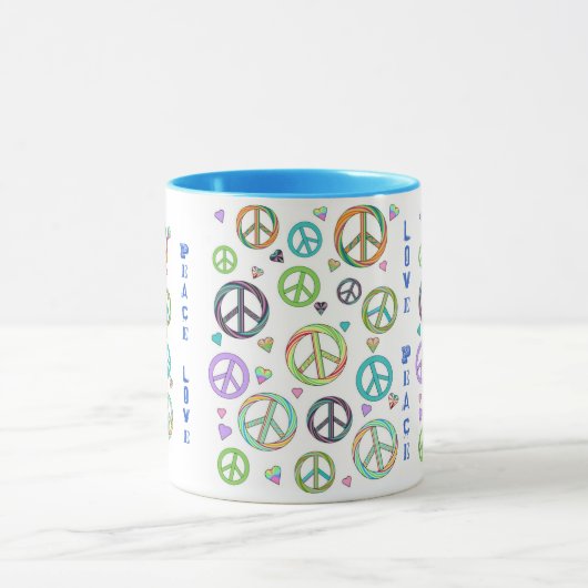 Vrede en liefde mok (Midden)