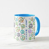 Vrede en liefde mok (Voorkant rechts)