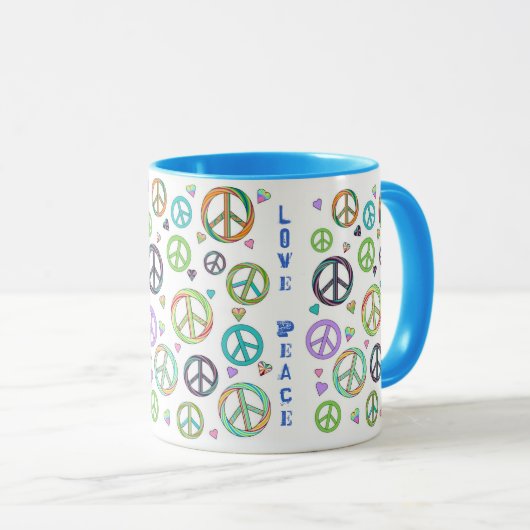 Vrede en liefde mok (Voorkant rechts)