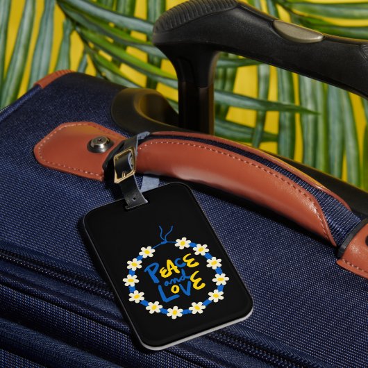 Vrede en liefde Oekraïne - Bloed - adem Bagagelabel (Voorkant Insitu 1)