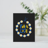 Vrede en liefde Oekraïne - Bloed - adem Briefkaart (Staand voorkant)