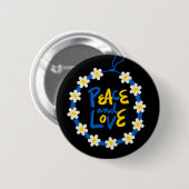 Vrede en liefde Oekraïne - Bloed - adem Ronde Button 5,7 Cm (Voorkant /achterkant)