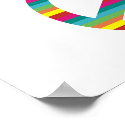 Vrede en liefde! poster (Hoek)