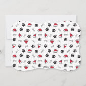 Vrede en Liefde Puppy Feestdagenkaart (Achterkant)