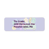 Vrede en Liefde Retourlabel Etiket (Voorkant)