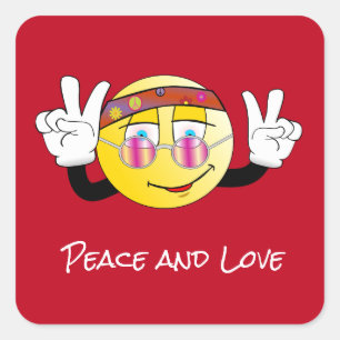 Vrede en Liefde (Rock and Roll), Vierkante Sticker
