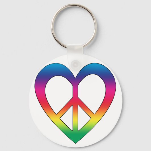 Vrede en liefde sleutelhanger (Voorkant)