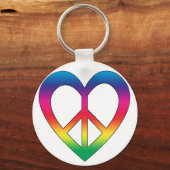 Vrede en liefde sleutelhanger (Voorkant)