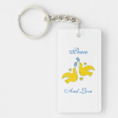 Vrede en liefde sleutelhanger (Voorkant)