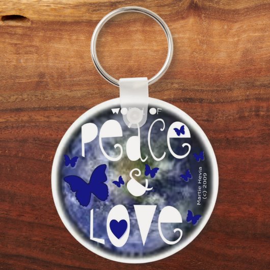 Vrede en liefde - Sleutelhanger (Voorkant)