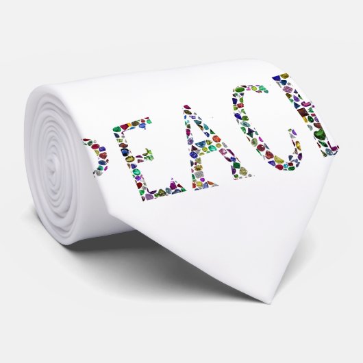 Vrede en liefde stropdas (Opgerold)