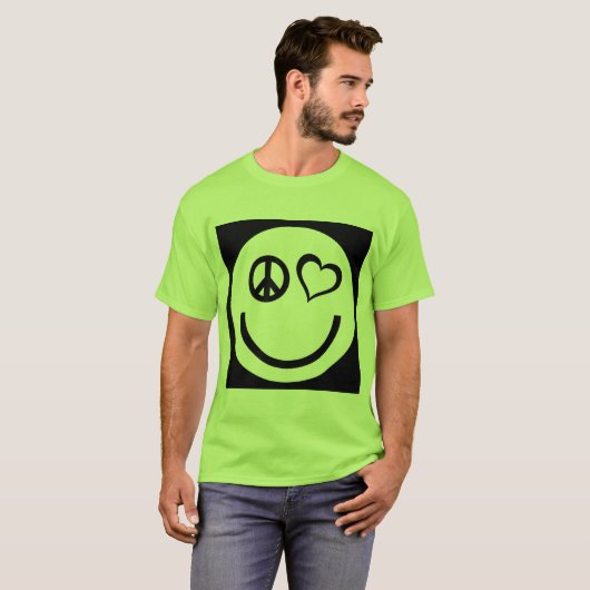 Vrede en liefde T-Shirt (Voorkant volledig)