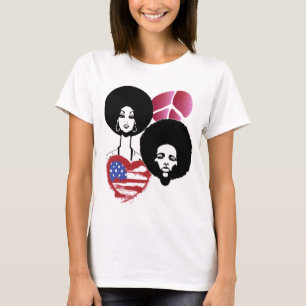 vrede en liefde t-shirt
