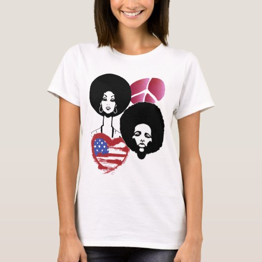vrede en liefde t-shirt (Voorkant)