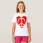 Vrede en Liefde T-shirt (Voorkant volledig)