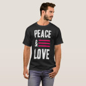 Vrede en liefde t-shirt (Voorkant volledig)