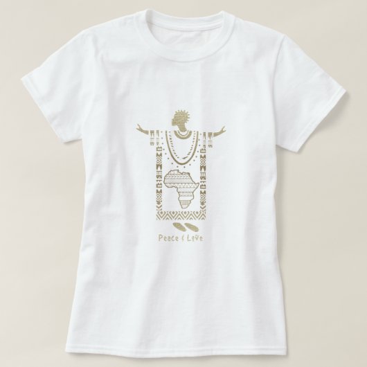 Vrede en liefde t-shirt (Design voorkant)