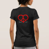 Vrede en liefde t-shirt (Achterkant)