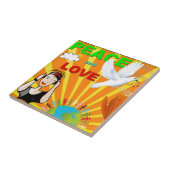 Vrede en liefde tegeltje (Zijkant)