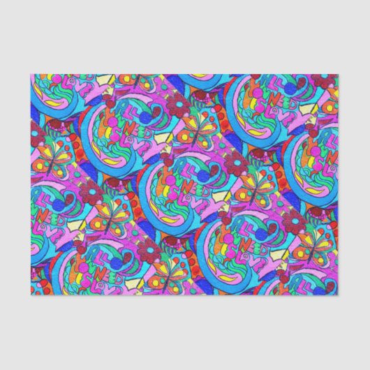 vrede en liefde tissuepapier (Voorkant)