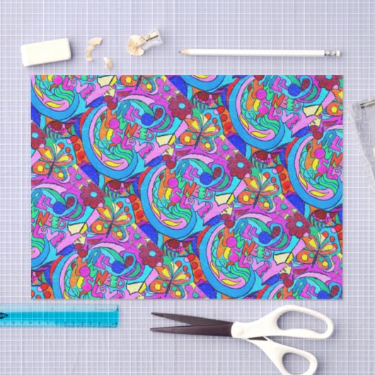 vrede en liefde tissuepapier (Craft)