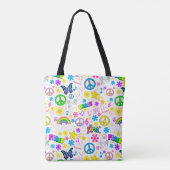 Vrede en liefde tote bag (Achterkant)