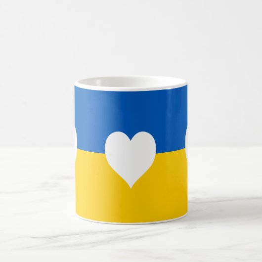 Vrede en liefde voor Oekraïne Koffiemok (Center)