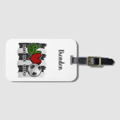 Vrede en liefde voor voetgangers bagagelabel (Voorkant (horizontaal))