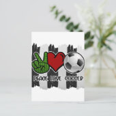 Vrede en liefde voor voetgangers briefkaart (Staand voorkant)