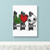 Vrede en liefde voor voetgangers canvas afdruk (Insitu (Houten vloer))