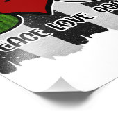 Vrede en liefde voor voetgangers foto afdruk (Hoek)