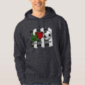 Vrede en liefde voor voetgangers hoodie (Voorkant)