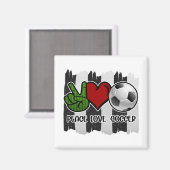 Vrede en liefde voor voetgangers magneet (Voorkant / Achterkant)