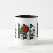 Vrede en liefde voor voetgangers mok (Midden)