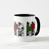 Vrede en liefde voor voetgangers mok (Voorkant rechts)