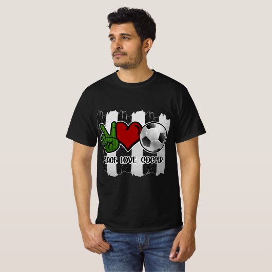 Vrede en liefde voor voetgangers t-shirt (Voorkant volledig)