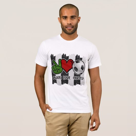 Vrede en liefde voor voetgangers t-shirt (Voorkant volledig)