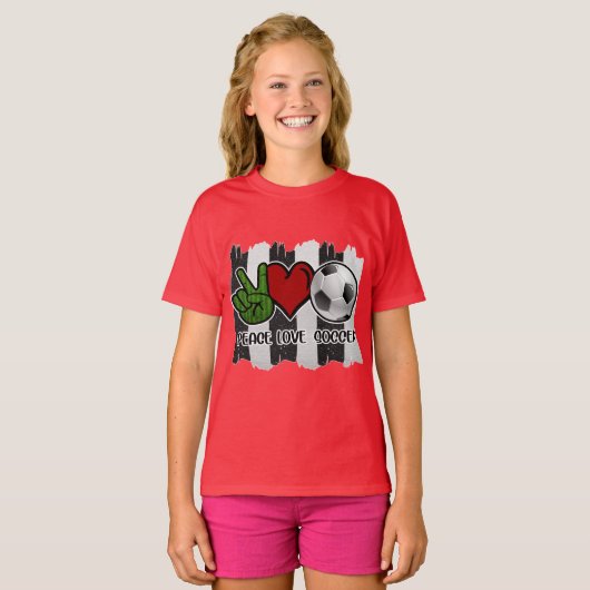 Vrede en liefde voor voetgangers t-shirt (Voorkant volledig)