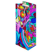 vrede en liefde wijn cadeautas (Achterkant Gekanteld)