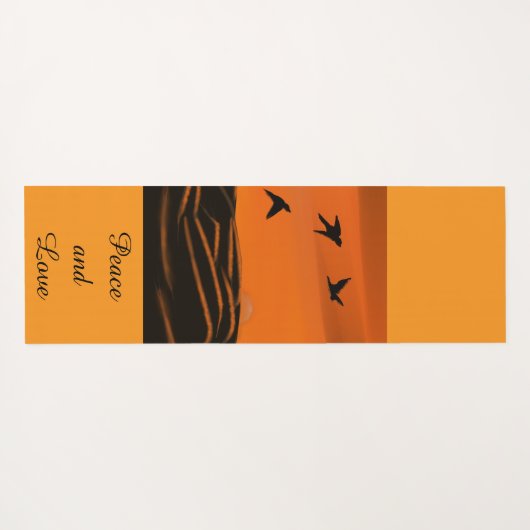 Vrede en Liefde Yoga Mat (Achterkant (horizontaal))