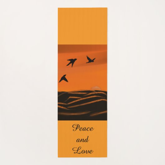 Vrede en Liefde Yoga Mat (Achterkant)