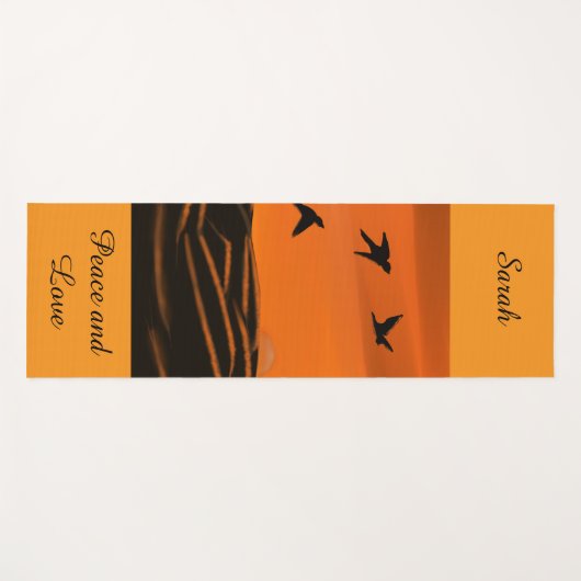 Vrede en Liefde Yoga Mat (Voorkant (horizontaal))